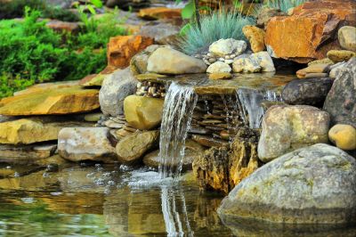 Pond Waterfall Installation - Pond Waterfall Installation Miami, Florida